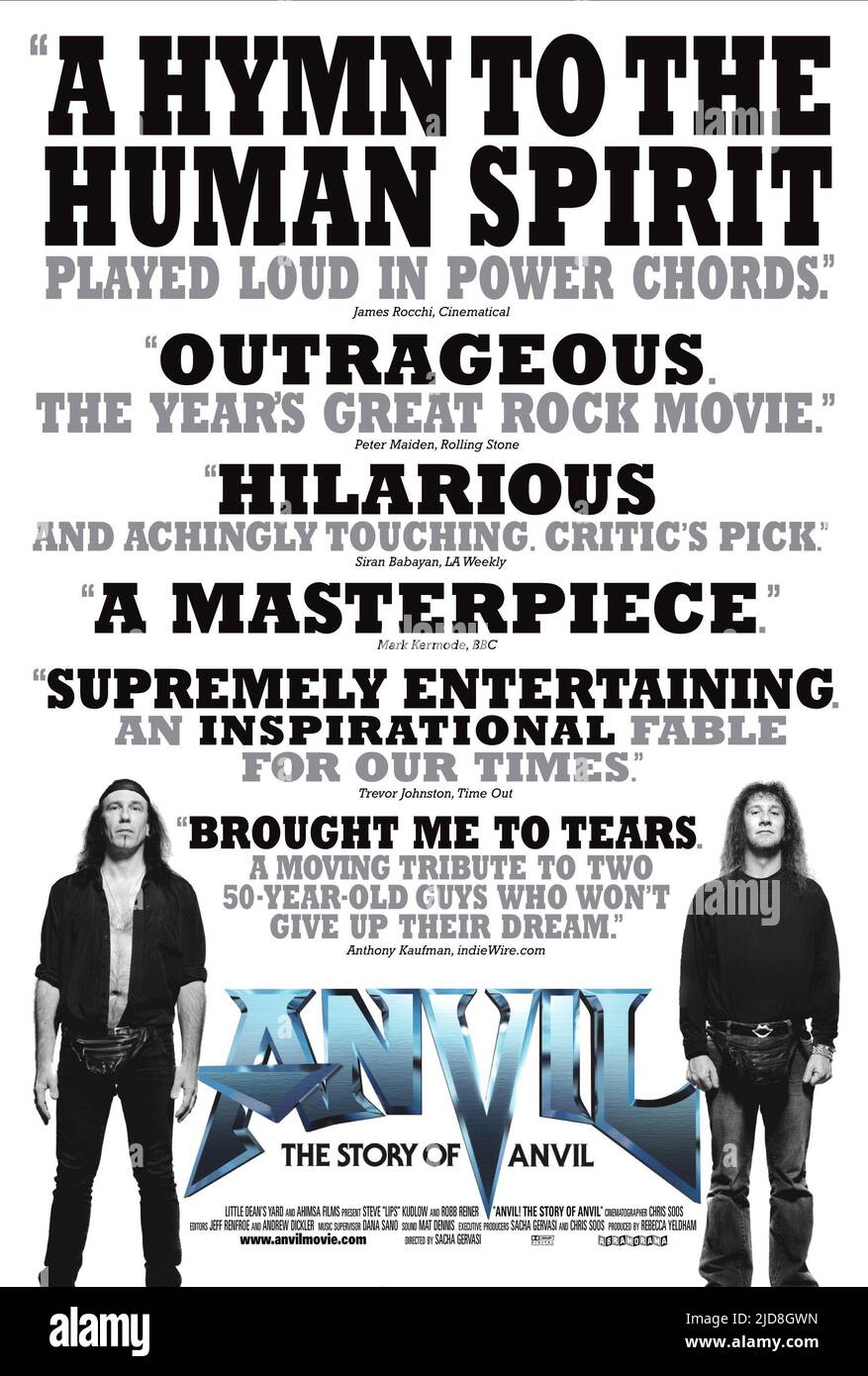 REINER,POSTER, ANVIL: THE STORY OF ANVIL, 2008, Stock Photo