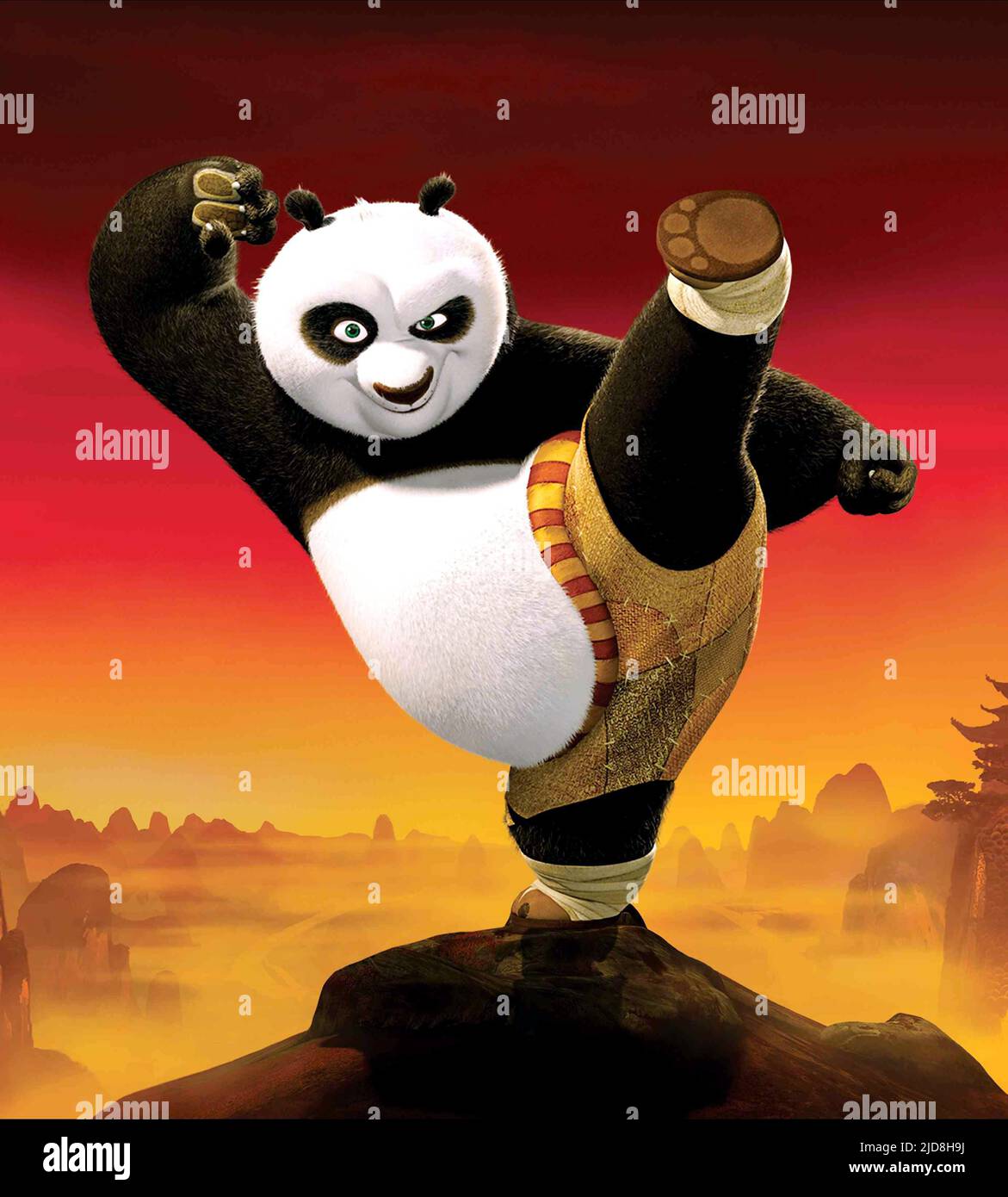 PO THE PANDA, KUNG FU PANDA, 2008, Stock Photo