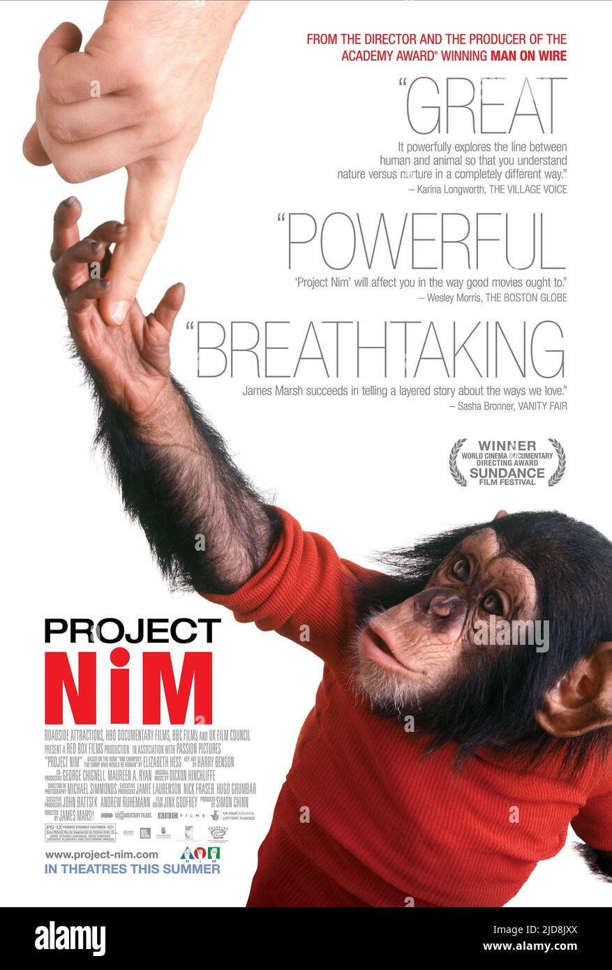 MOVIE POSTER, PROJECT NIM, 2011, Stock Photo