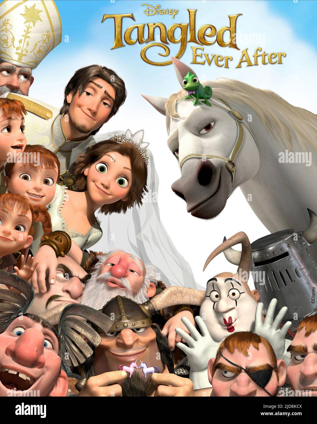 RIDER,RAPUNZEL,PASCAL,MAXIMUS, TANGLED EVER AFTER, 2012, Stock Photo