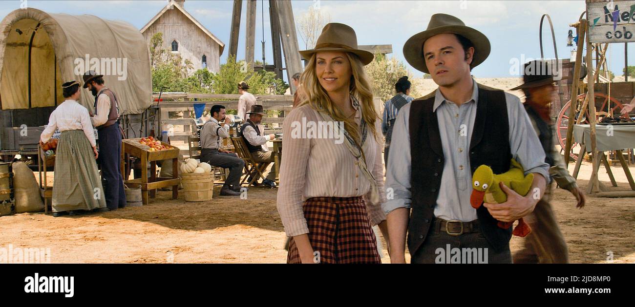 THERON,MACFARLANE, A MILLION WAYS TO DIE IN THE WEST, 2014, Stock Photo