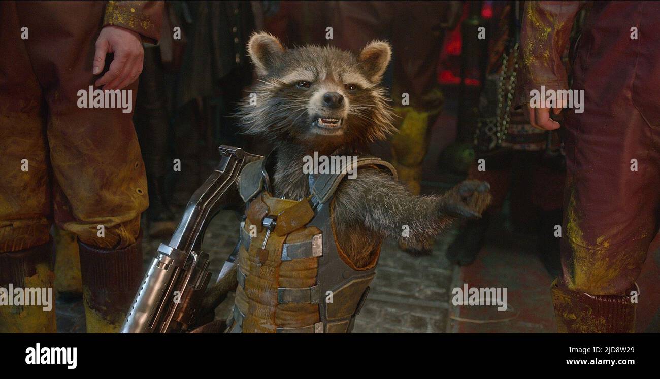 ROCKET, GUARDIANS OF THE GALAXY, 2014, Stock Photo
