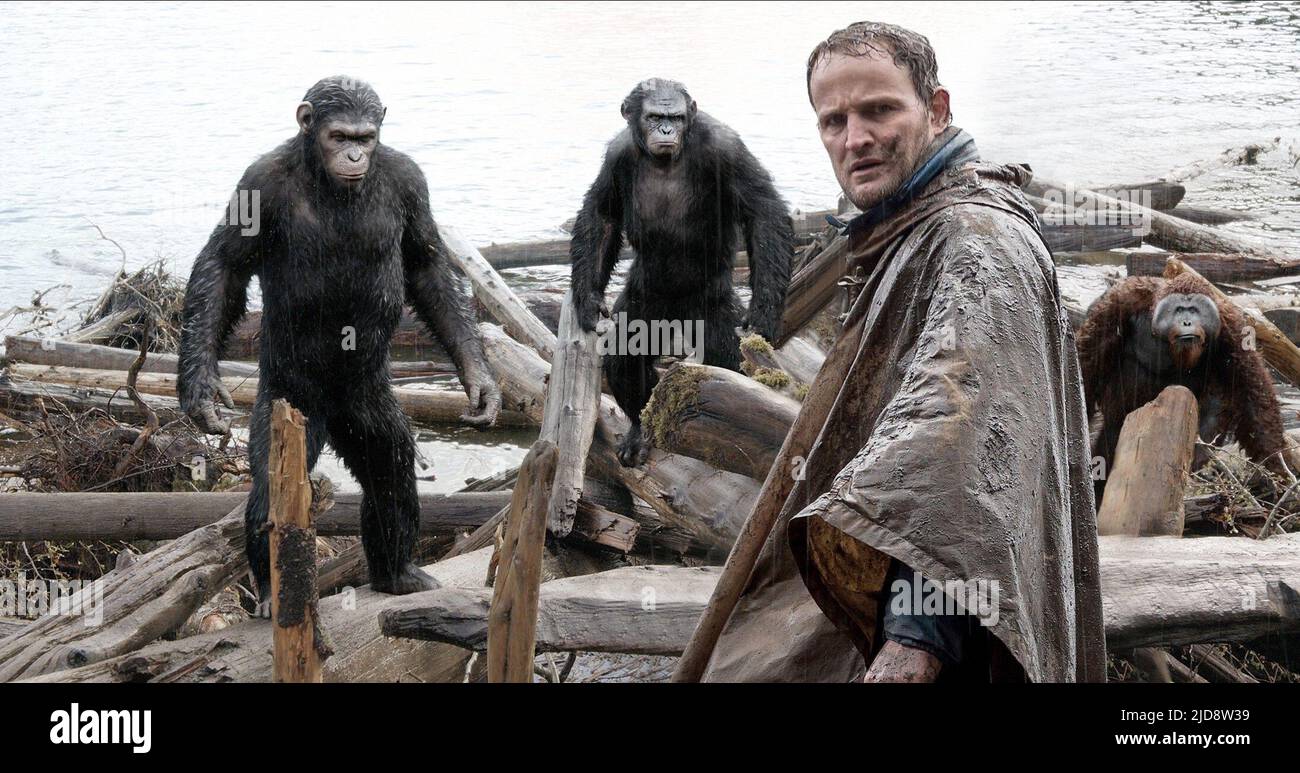 JASON CLARKE, DAWN OF THE PLANET OF THE APES, 2014, Stock Photo