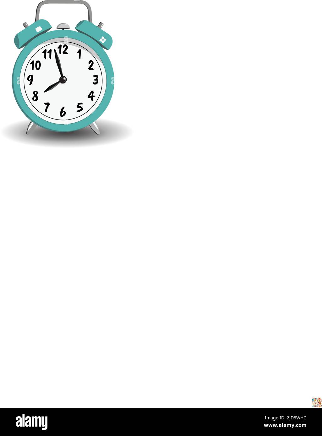 Red clock in vector Stock Vector Image & Art Alamy