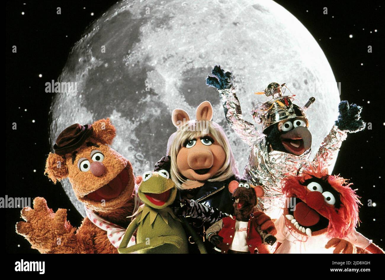 FOZZIE,KERMIT,PIGGY,RIZZO, MUPPETS FROM SPACE, 1999, Stock Photo