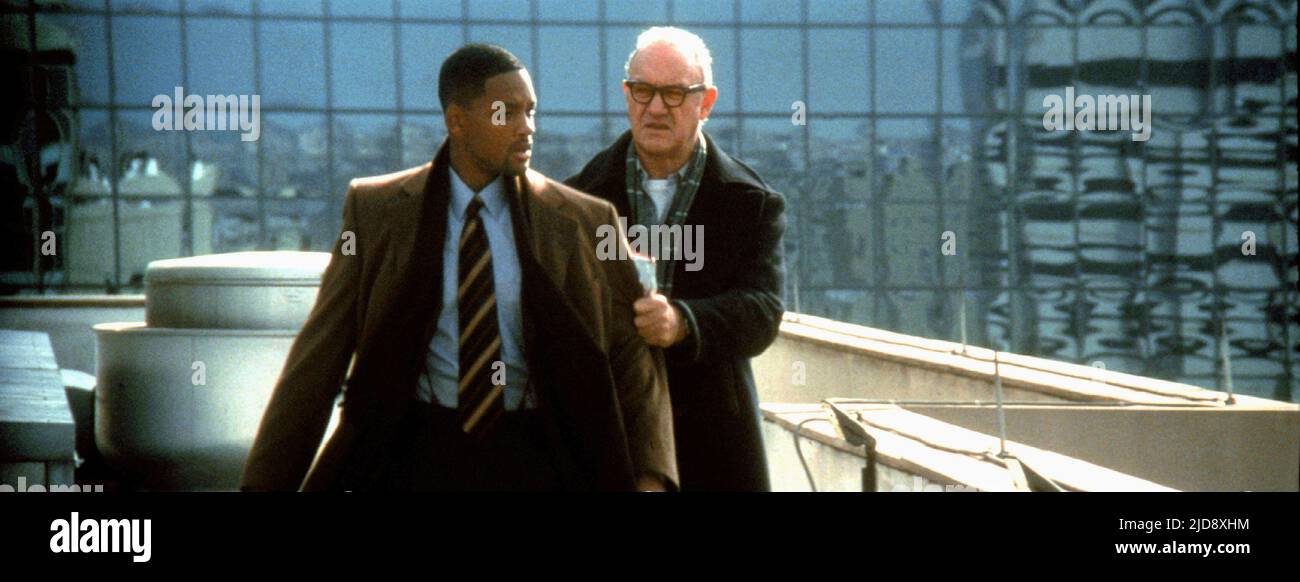 SMITH,HACKMAN, ENEMY OF THE STATE, 1998, Stock Photo