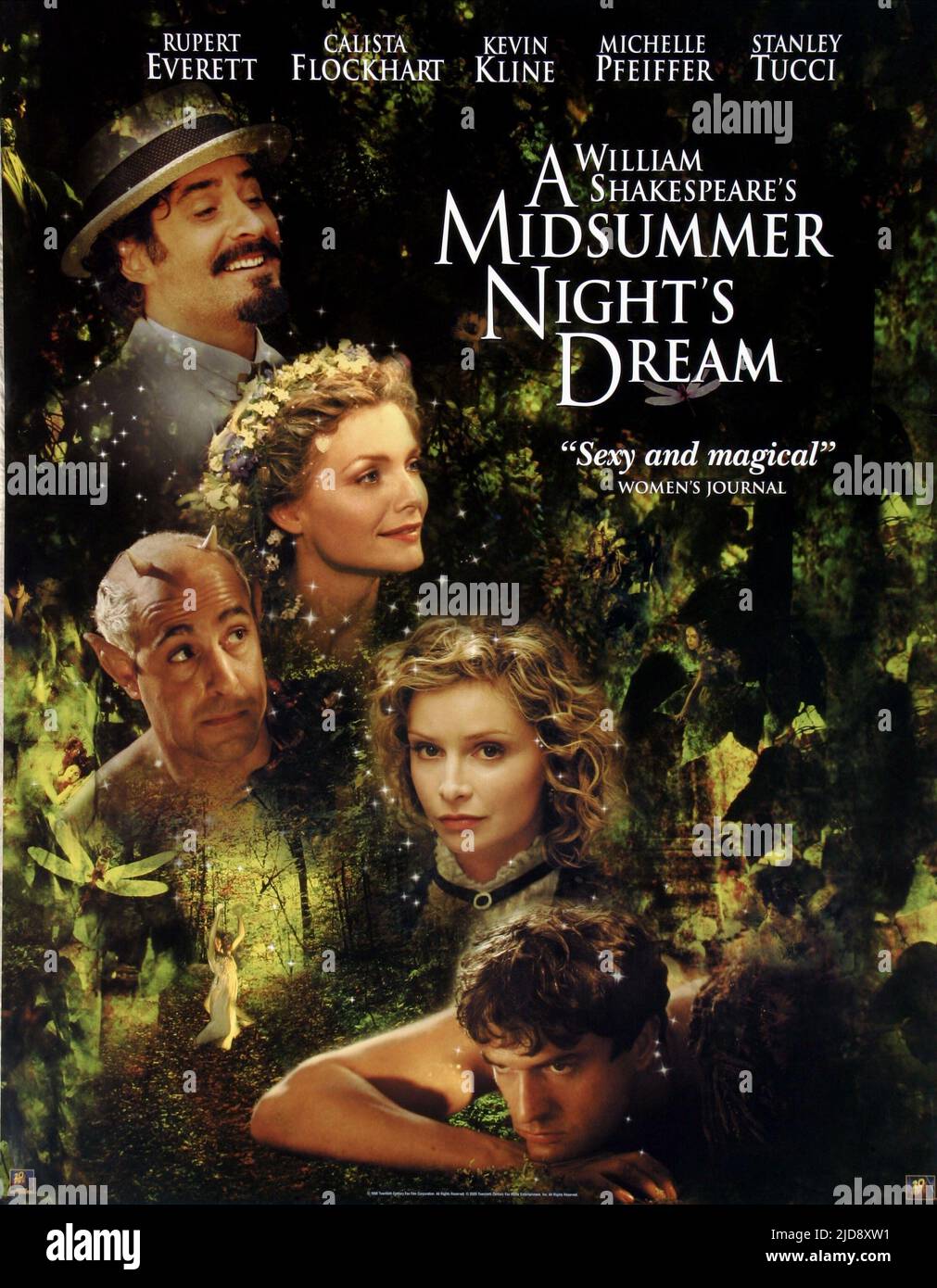 KLINE,PFEIFFER,TUCCI,FLOCKHART,POSTER, A MIDSUMMER NIGHT'S DREAM, 1999, Stock Photo