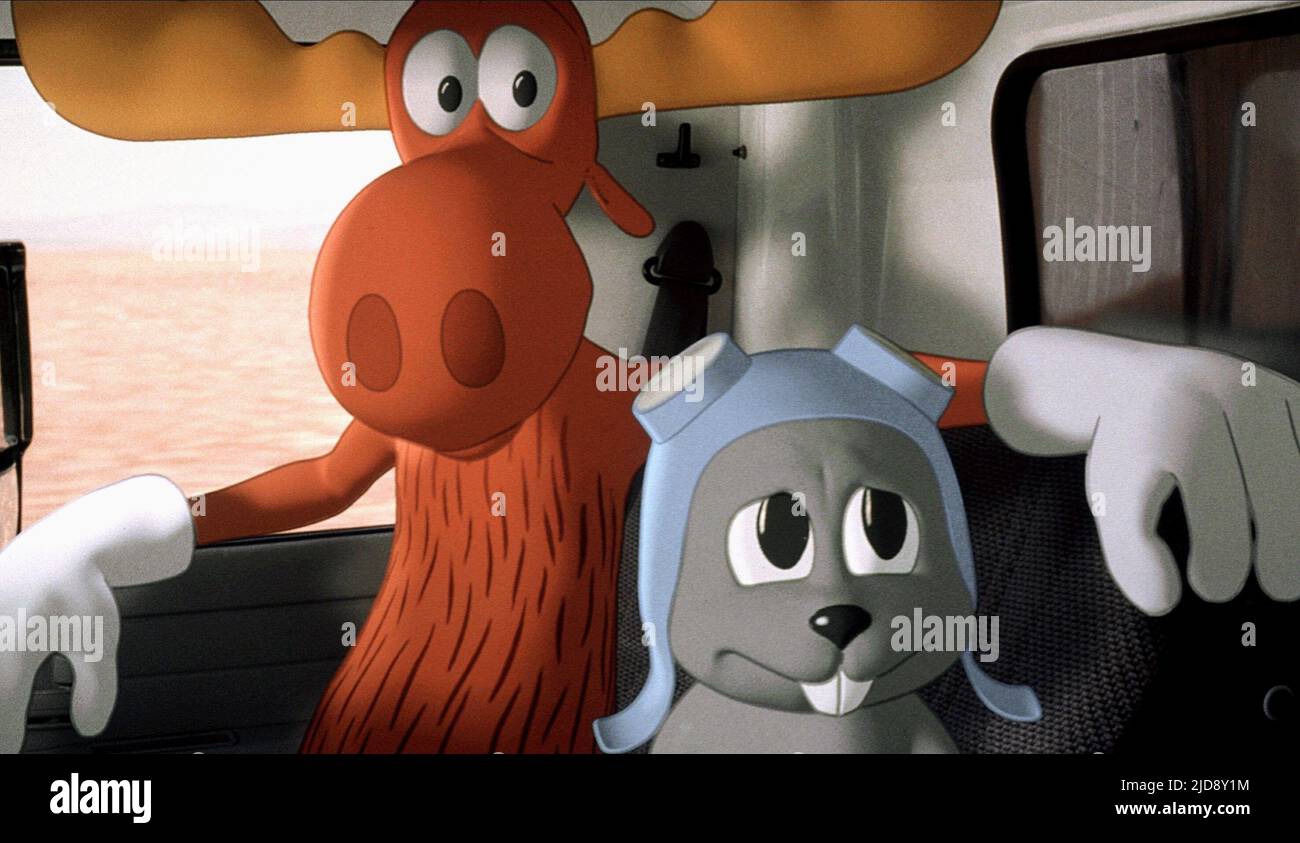 MOOSE,SQUIRREL, THE ADVENTURES OF ROCKY and BULLWINKLE, 2000, Stock Photo