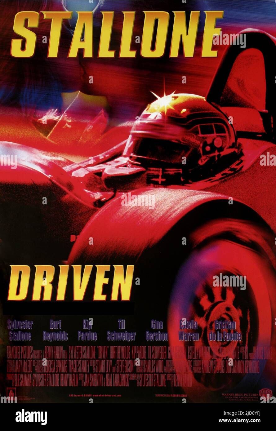 FILM POSTER, DRIVEN, 2001, Stock Photo