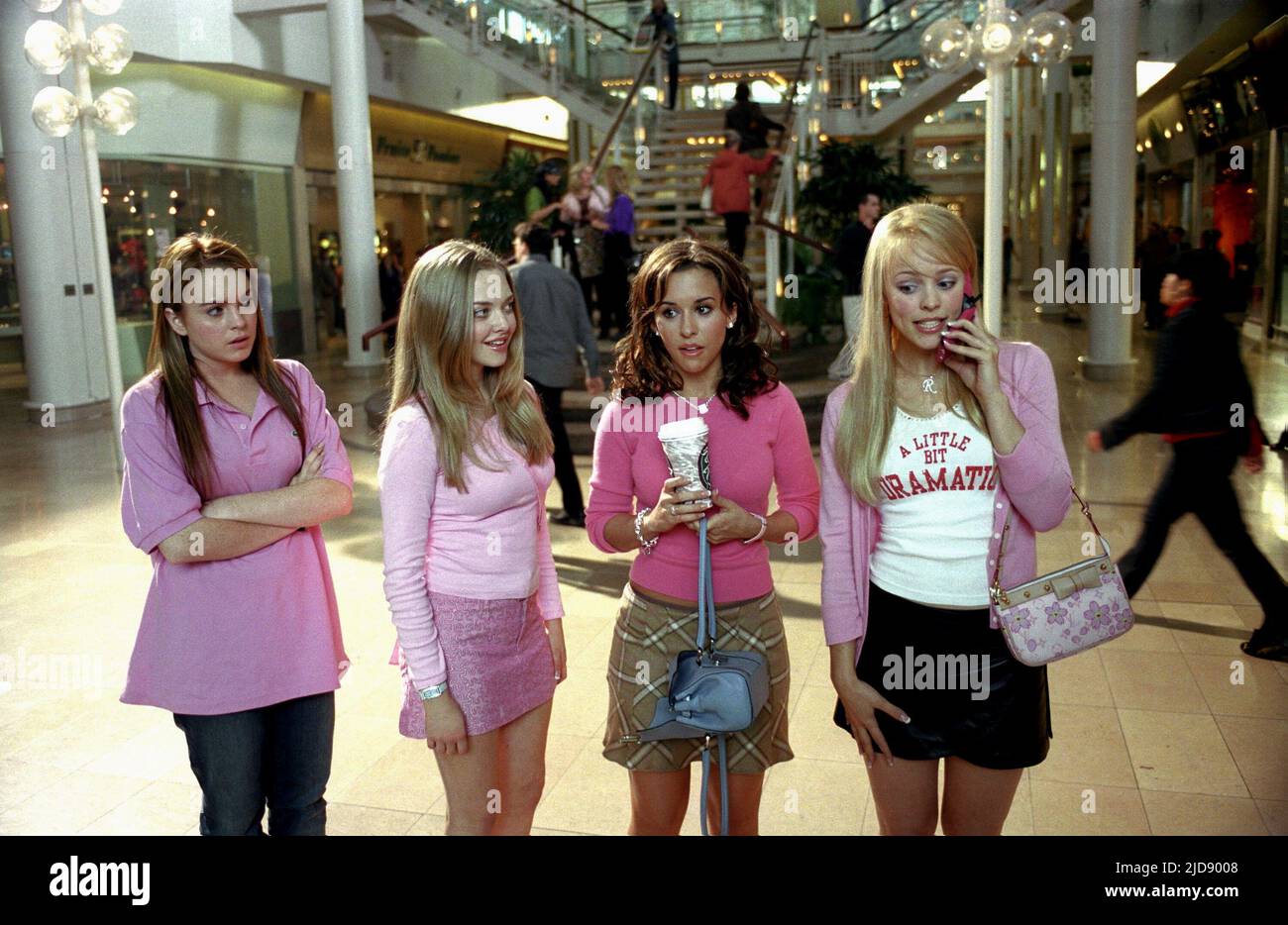 LOHAN,SEYFRIEND,CHABERT,MCADAMS, MEAN GIRLS, 2004, Stock Photo