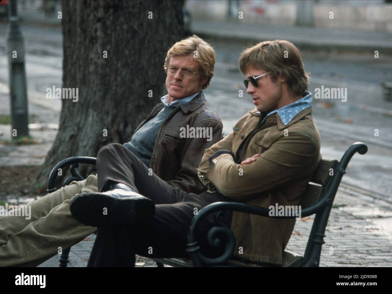 REDFORD,PITT, SPY GAME, 2001, Stock Photo