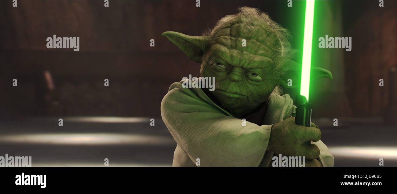 YODA, STAR WARS: EPISODE II - ATTACK OF THE CLONES, 2002, Stock Photo