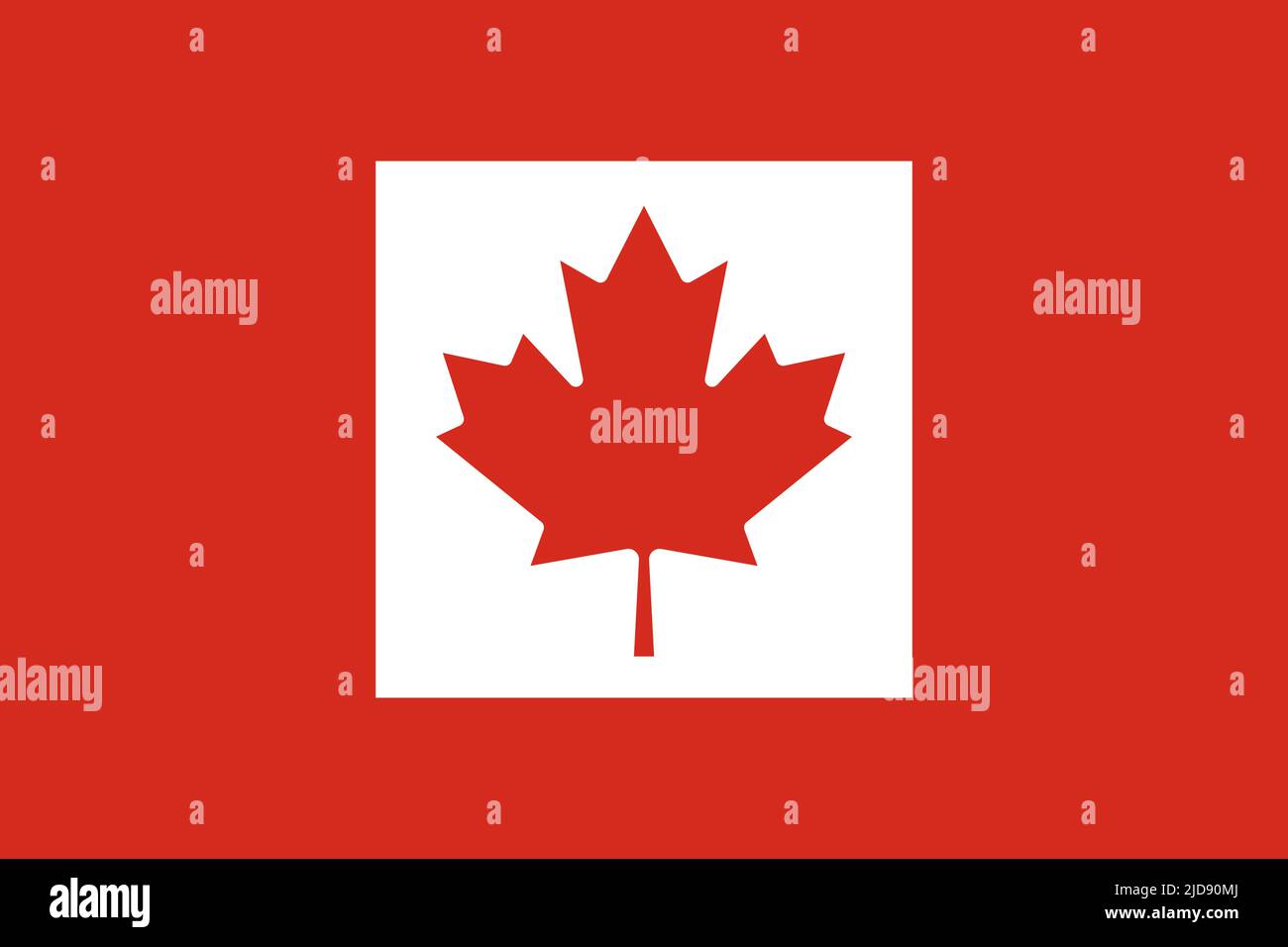 Canada day 1st July. Happy Canada Day modern cover, banner, card or poster, design concept and canadian flag maple leaf on a red background. Stock Photo