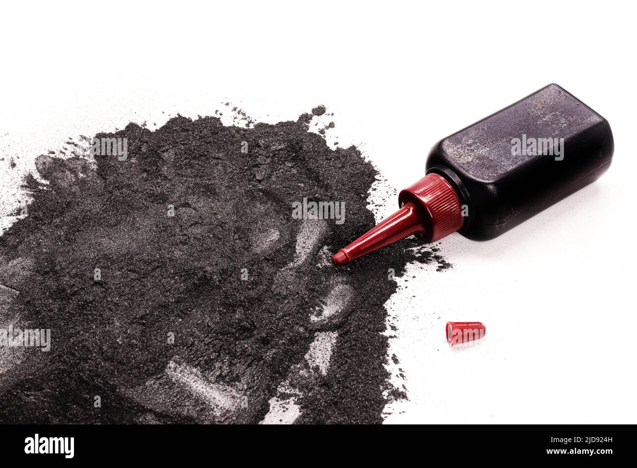 Powder graphite with applicator bottle, it serves to lubricate locks