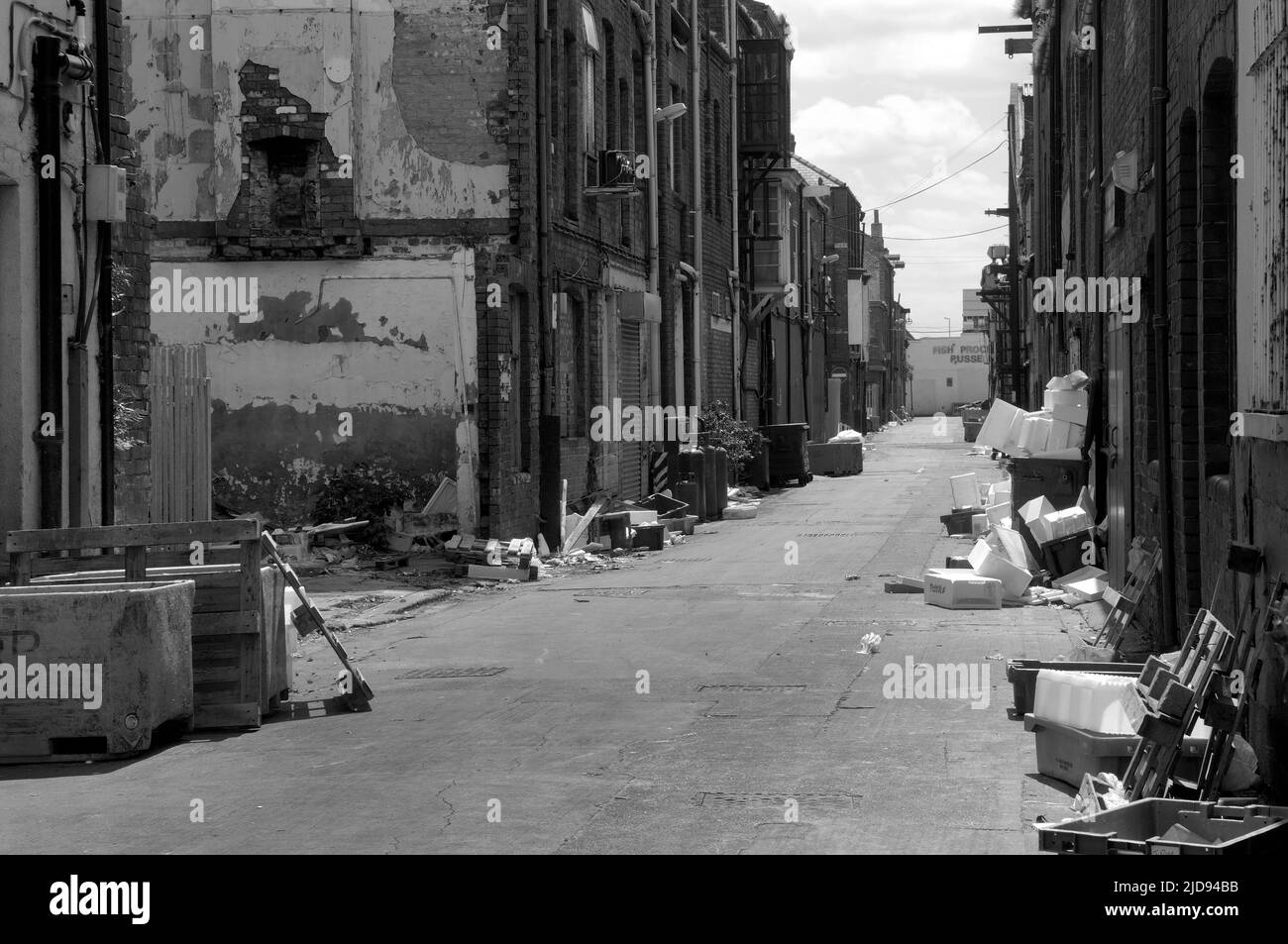 Henderson Road, Grimsby Docks, Grimsby, Lincolnshire, England, UK Stock