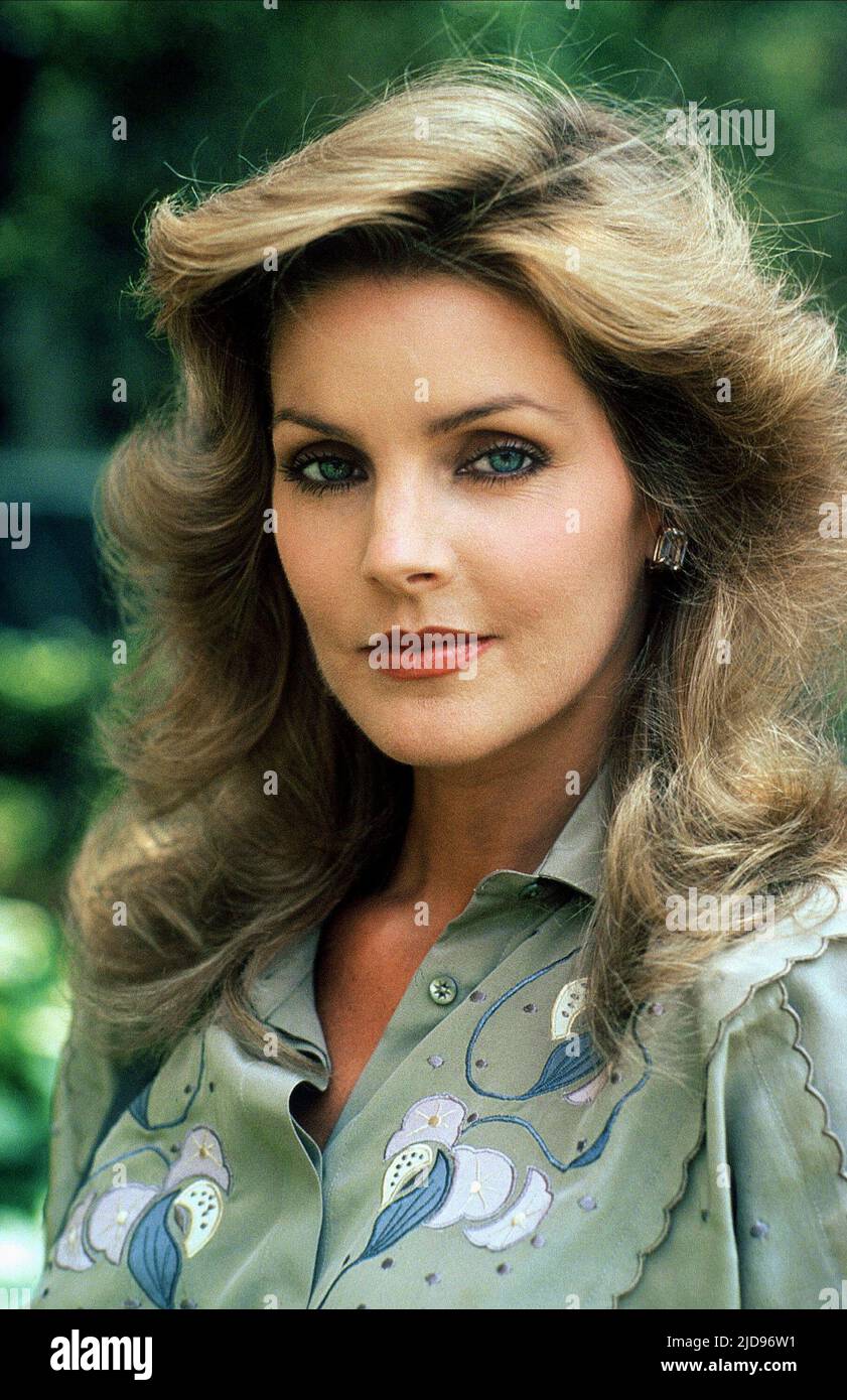 PRISCILLA PRESLEY, DALLAS, 1983, Stock Photo