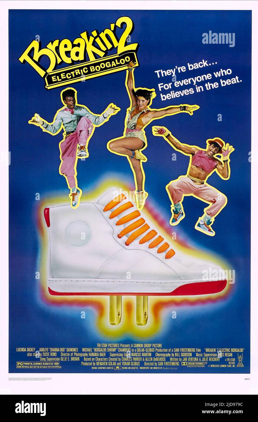 CHAMBERS,DICKEY,POSTER, BREAKIN' 2 ELECTRIC BOOGALOO, 1984 Stock Photo