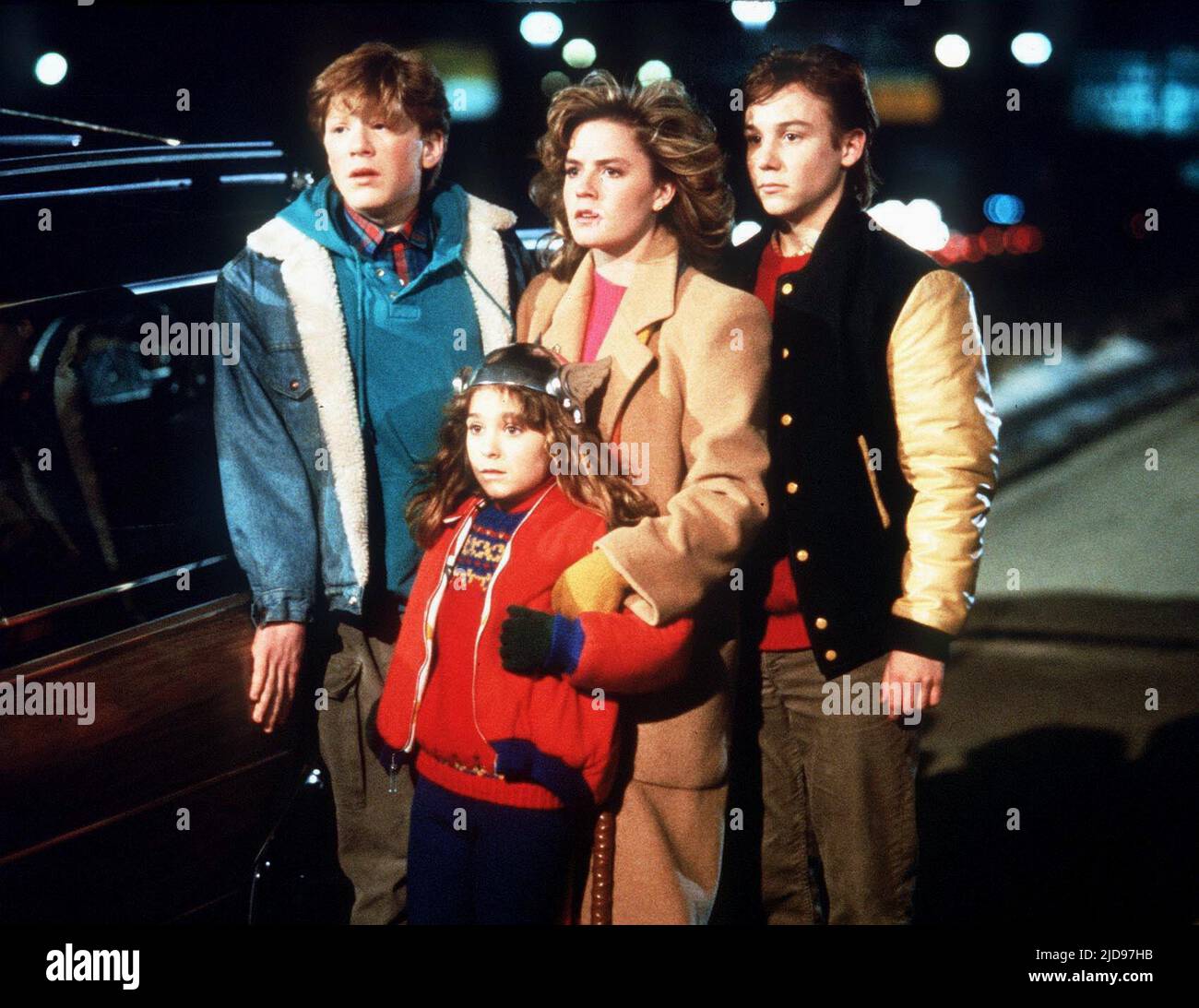 RAPP,BREWTON,SHUE,COOGAN, A NIGHT ON THE TOWN: ADVENTURES IN BABYSITTING, 1987, Stock Photo