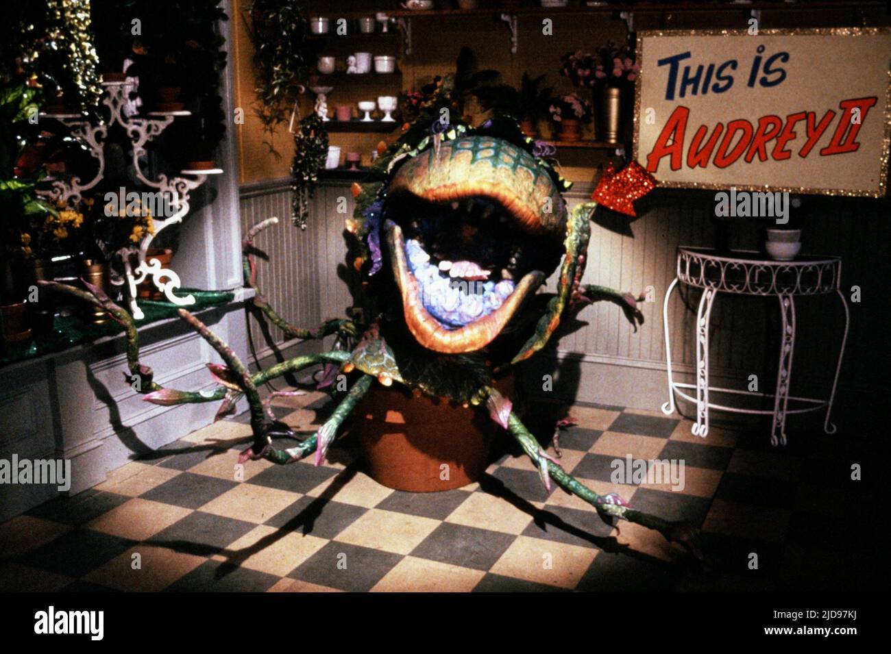 AUDREY II, LITTLE SHOP OF HORRORS, 1986, Stock Photo