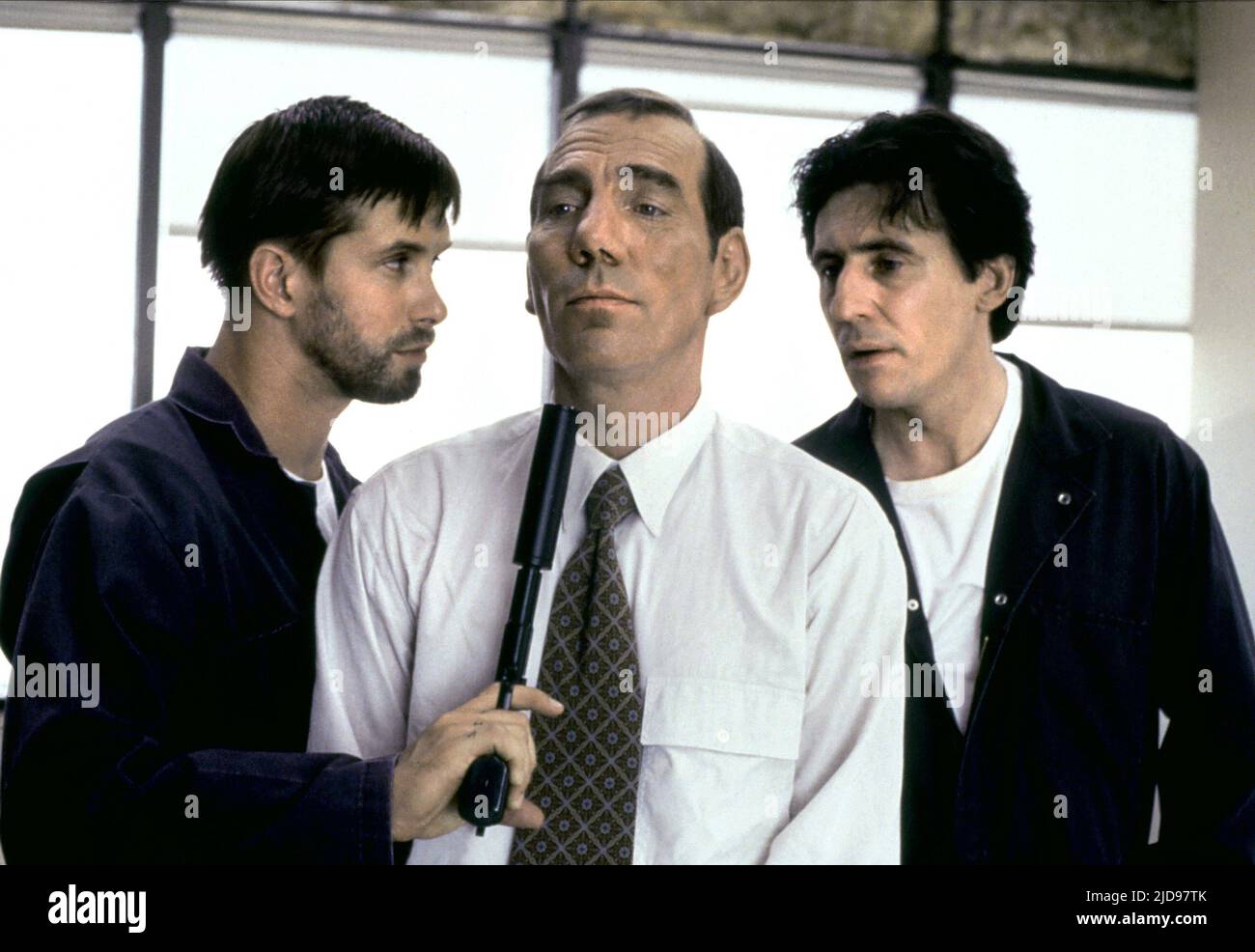 BALDWIN,POSTLETHWAITE,BYRNE, THE USUAL SUSPECTS, 1995, Stock Photo