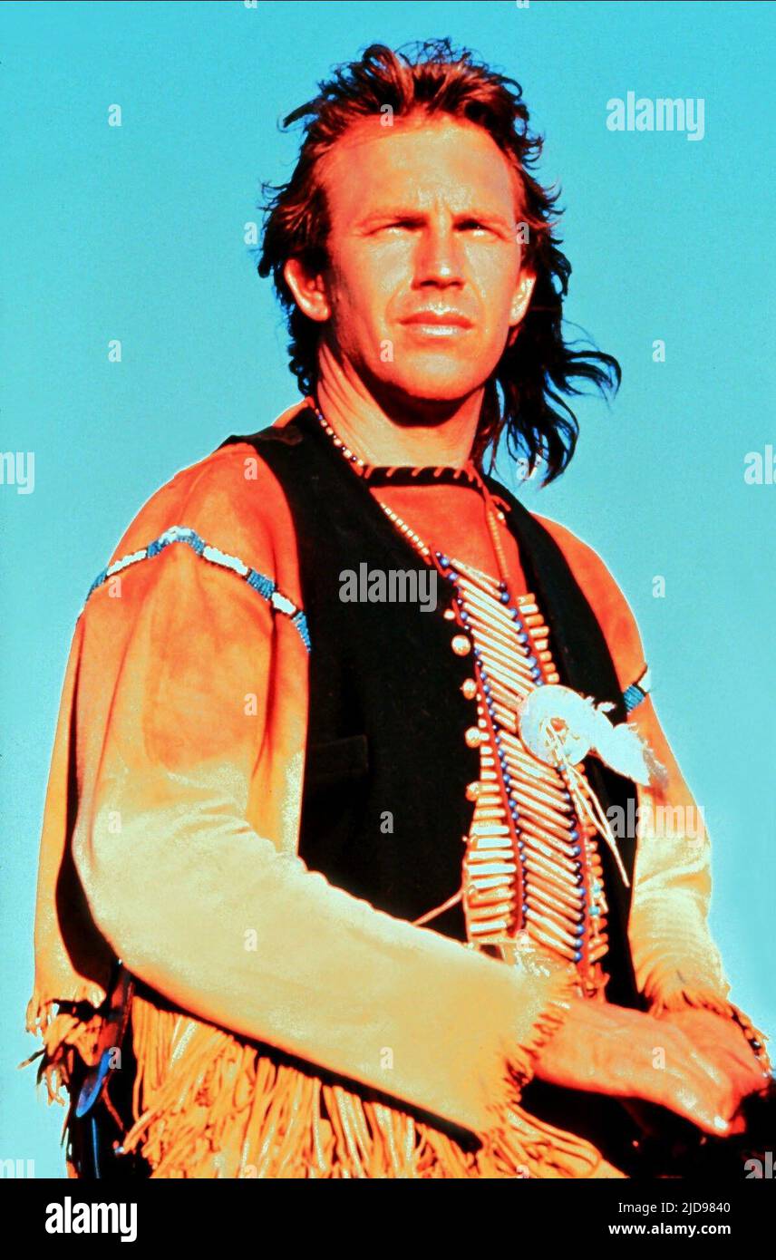 KEVIN COSTNER, DANCES WITH WOLVES, 1990, Stock Photo