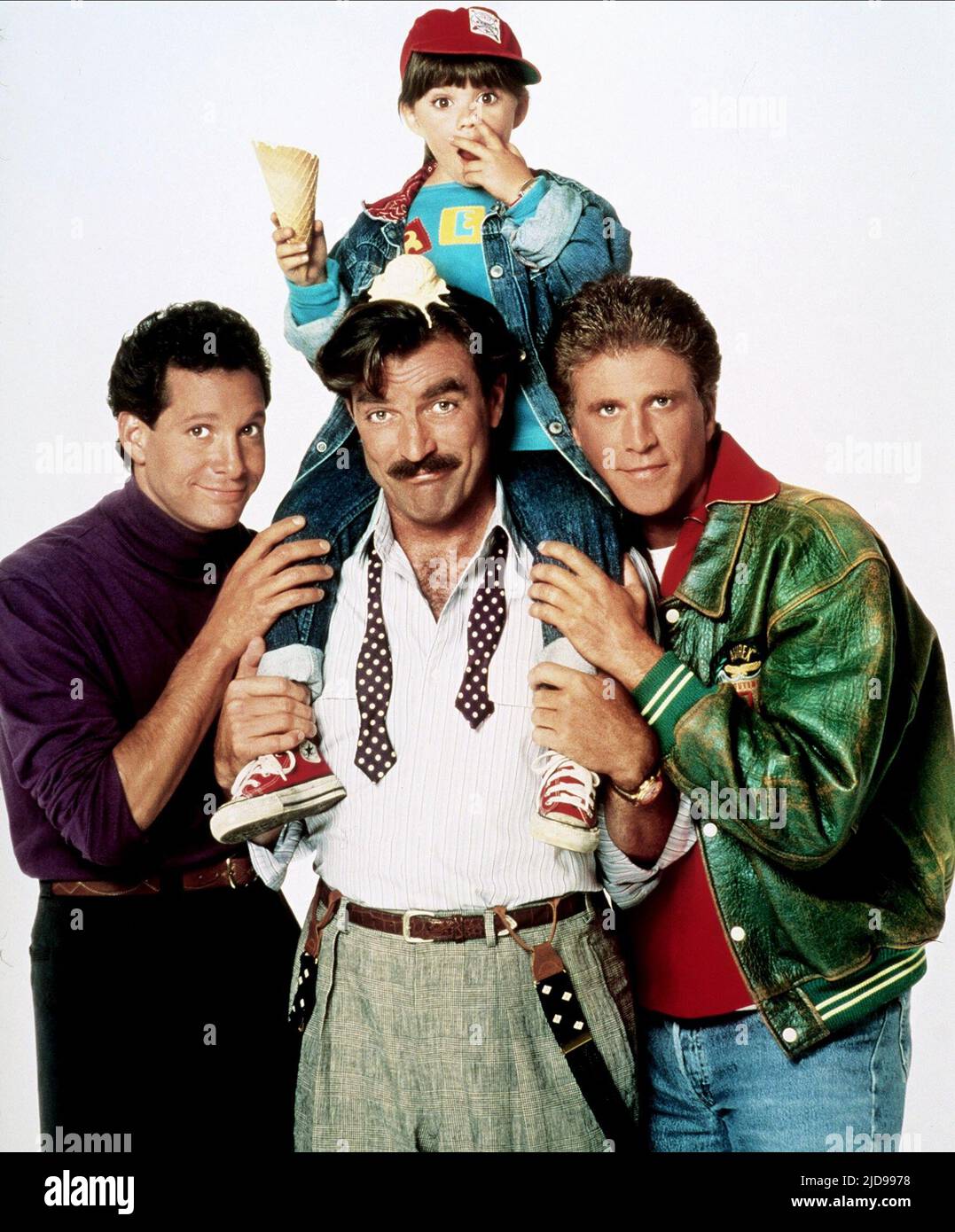 Three men and a little lady 1990 robin weisman hires stock photography