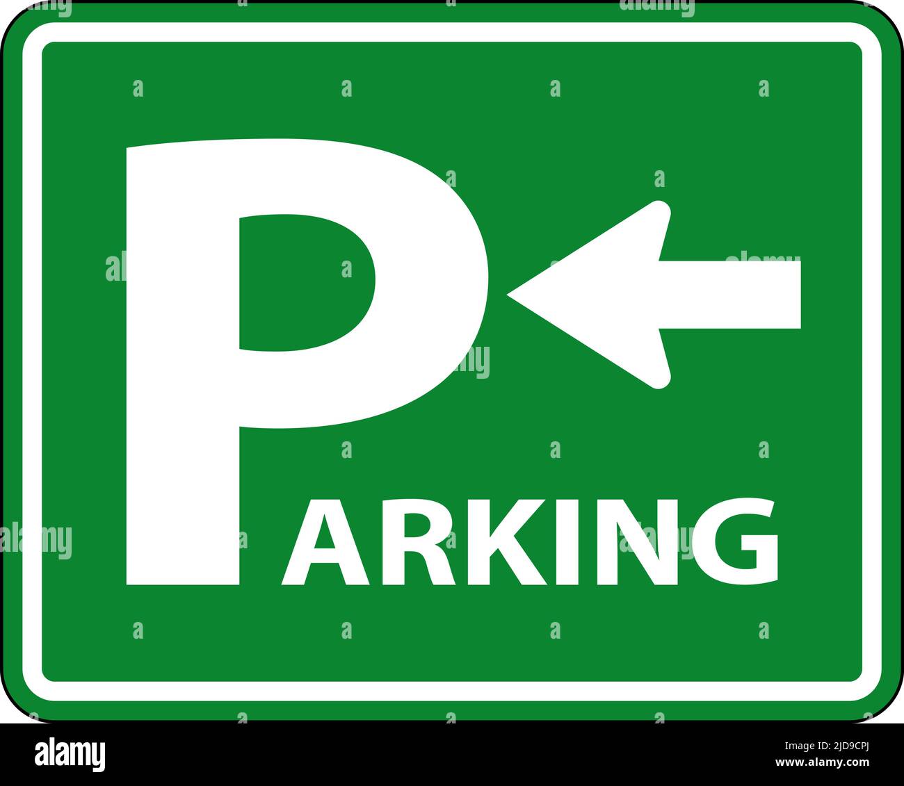 Packing Arrow Sign Arrow on public parking garage Stock Vector Images - Alamy