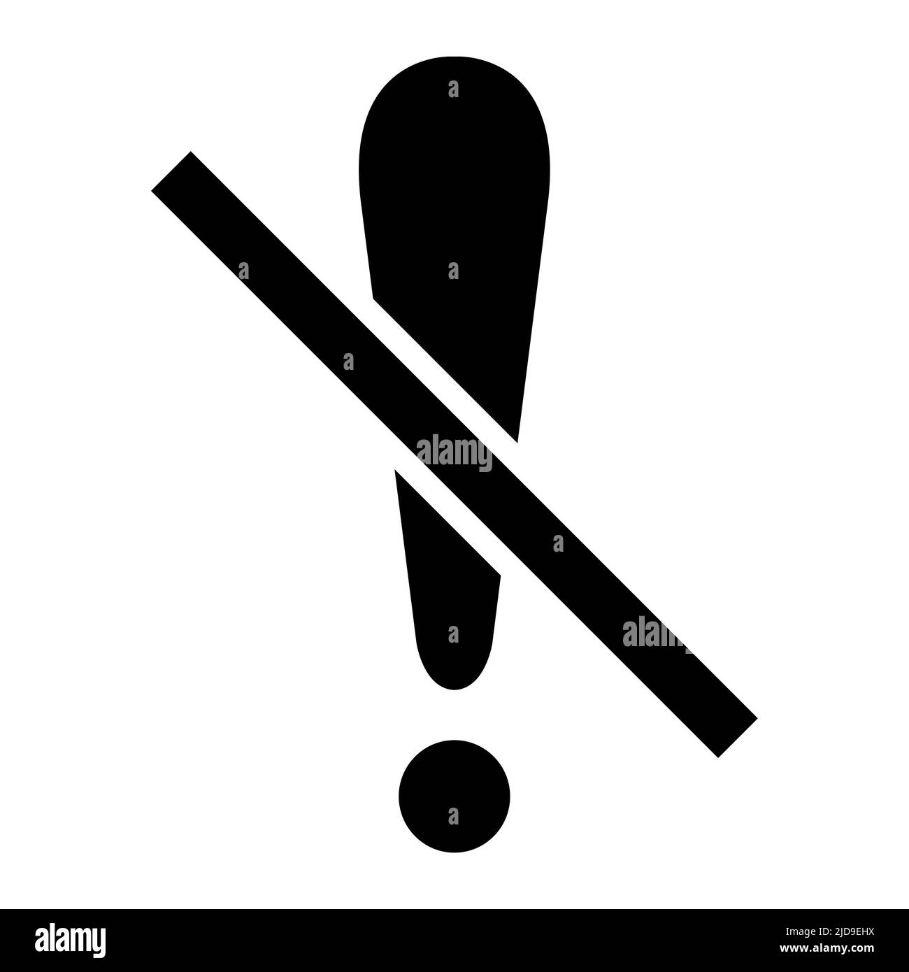 Warning Sign Isolate On White Background Stock Vector