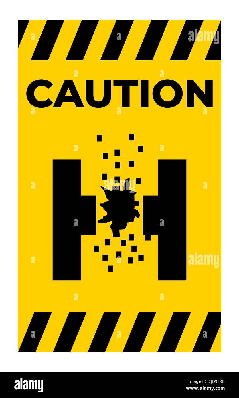 Caution Of Molten Metal Symbol Sign Isolate On White Background Stock Vector