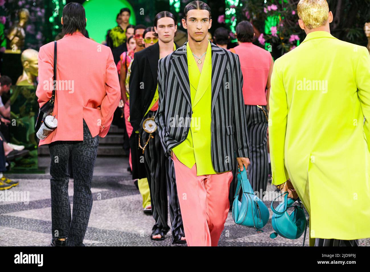 Milan Fashion Week Men S/S 2023 Versace fashion show vibes Milan