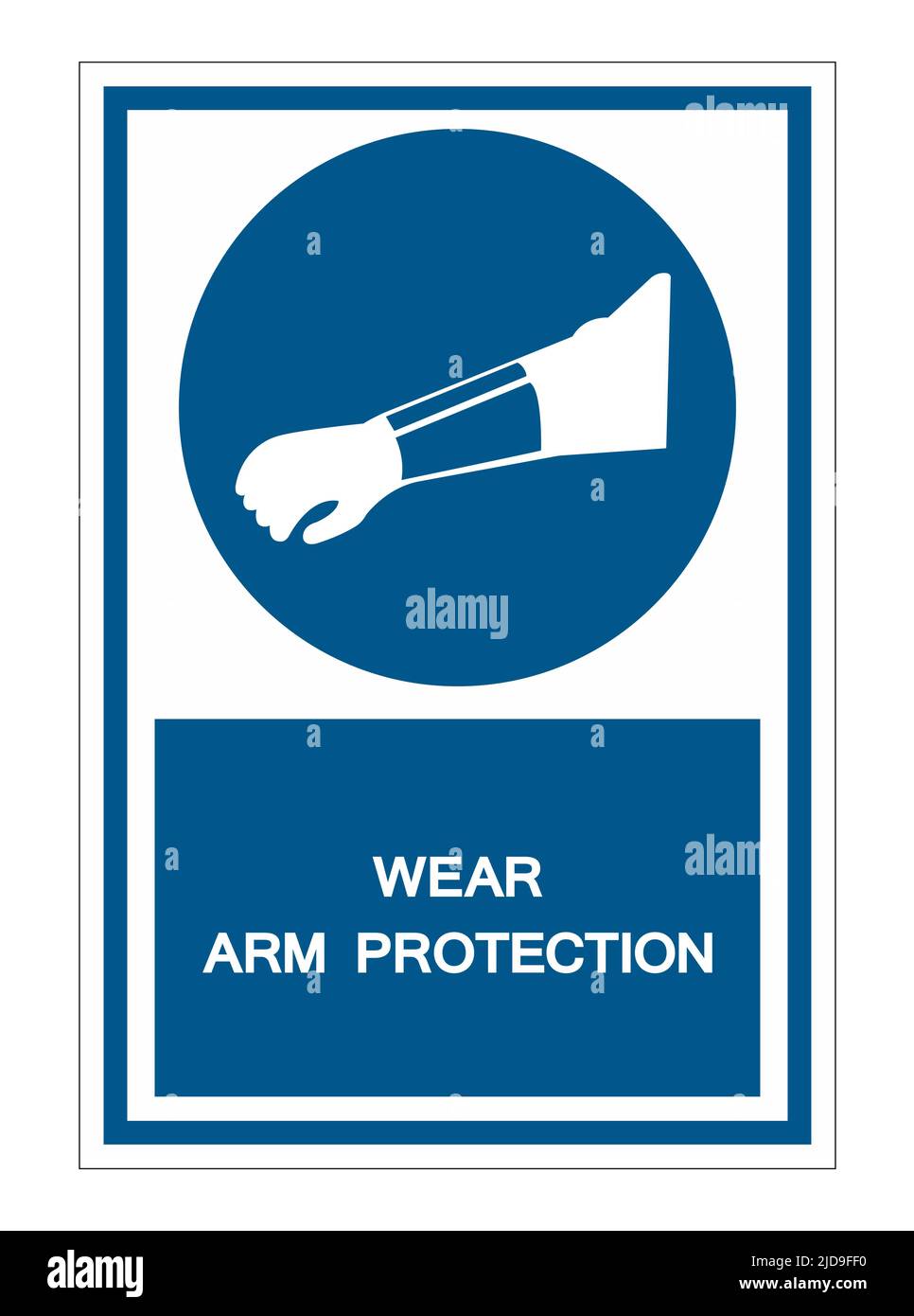 Symbol Wear Arm Protection Sign Isolate On White Background,Vector ...