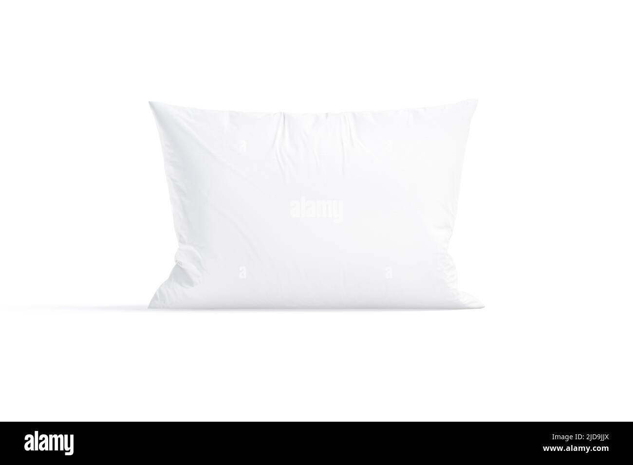 Blank white rectangular pillow mockup stand, front view Stock Photo Alamy