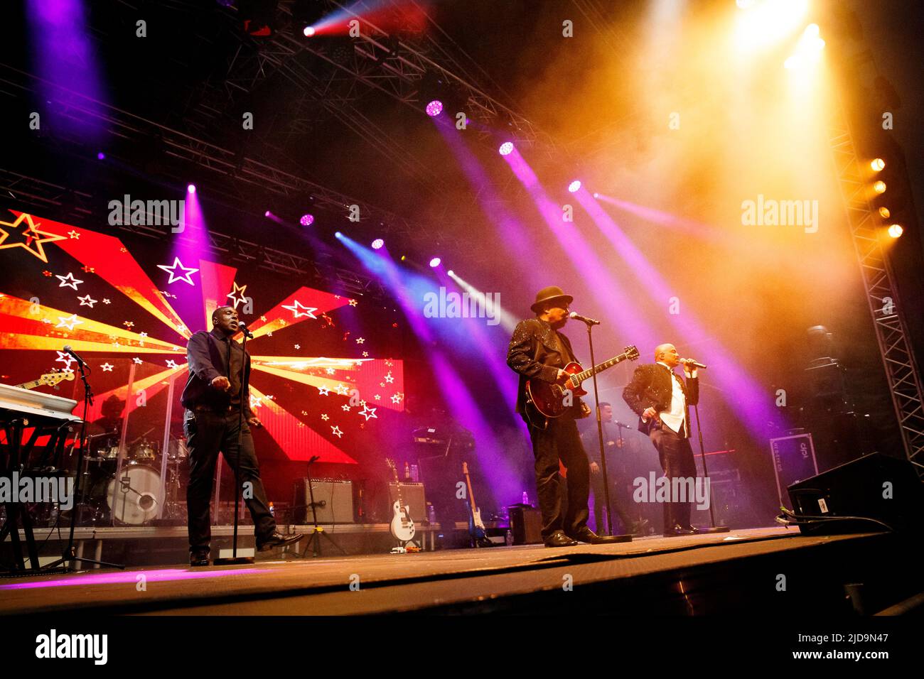 The Jacksons at Fantasia Festival, Promenade Park, Maldon, Essex © Clarissa Debenham / Alamy Stock Photo