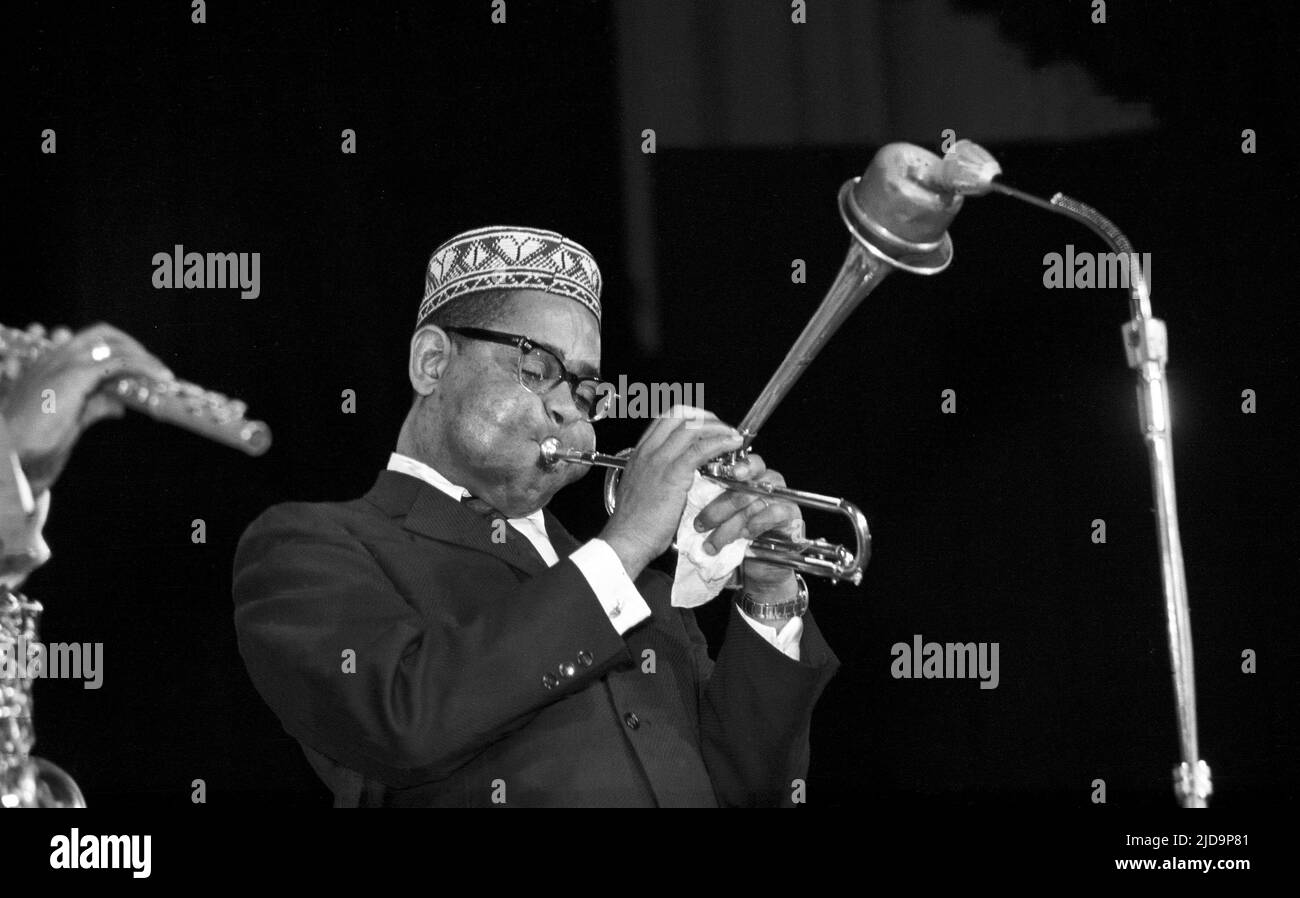 Dizzy Gillespie during concert Stock Photo - Alamy