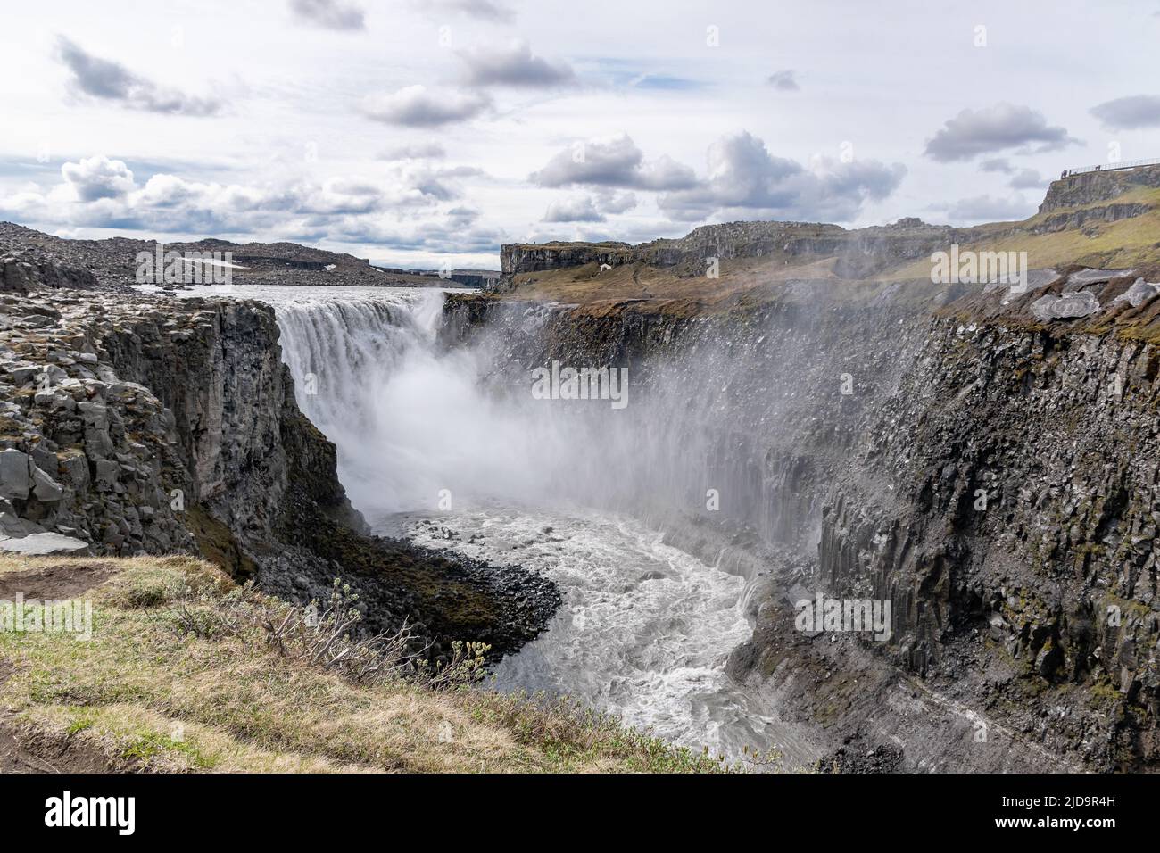 The waterfall Dettifoss in northern Iceland Stock Photo