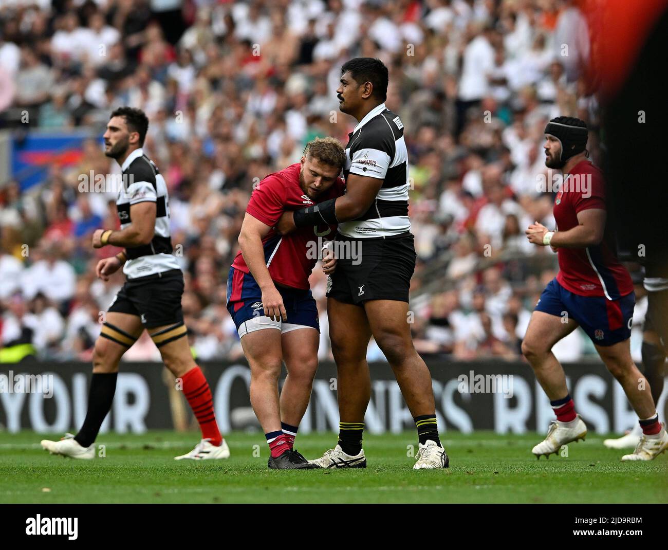 Twickenham, United Kingdom. 19th June, 2022. England V Barbarians