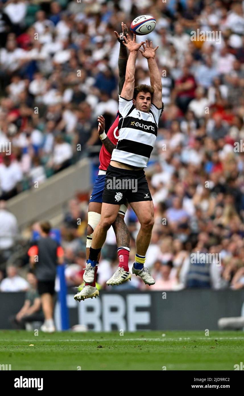 Twickenham, United Kingdom. 19th June, 2022. England V Barbarians
