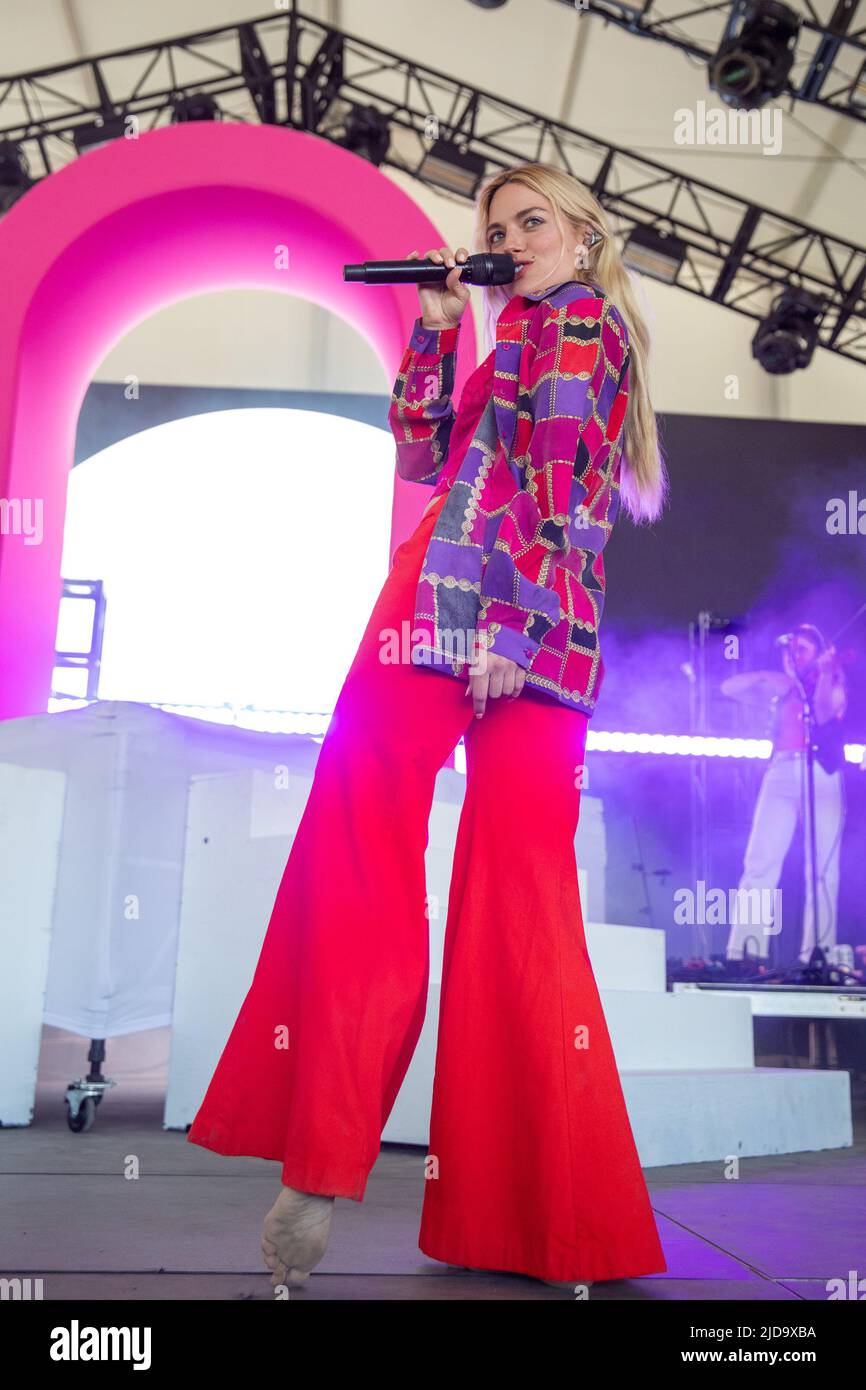 Singer Ashe (Ashlyn Rae Willson) at Bonnaroo Music and Arts Festival on