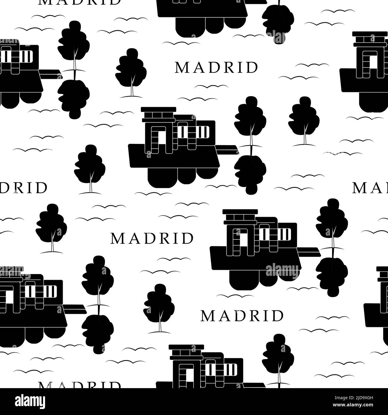 Spain black white Stock Vector Images - Alamy