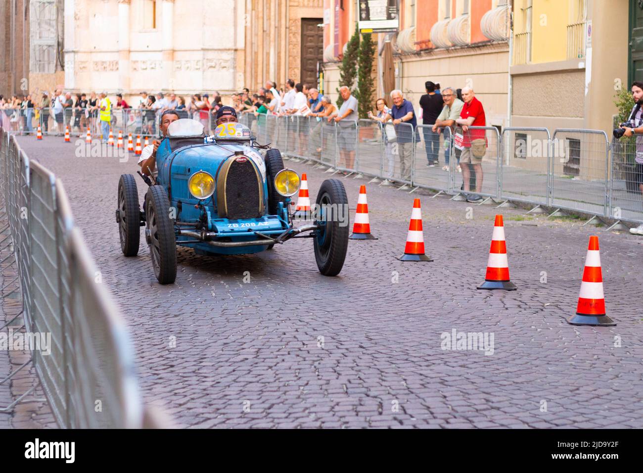 Parma, Italiy 06, 18, 2022 Classic car race Mille Miglie 2022