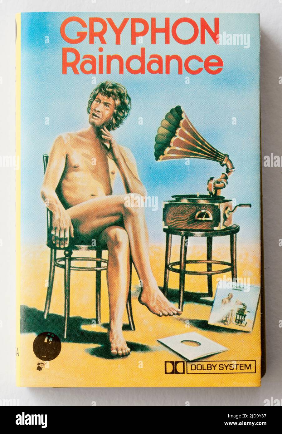 Vintage 1970s Gryphon Music Cassette RainDance Stock Photo