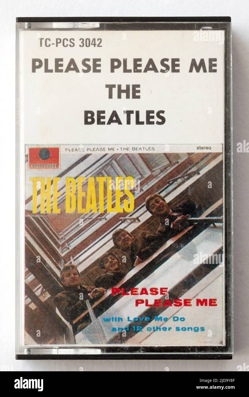 1960s Music Cassette Please Please Me by The Beatles Stock Photo