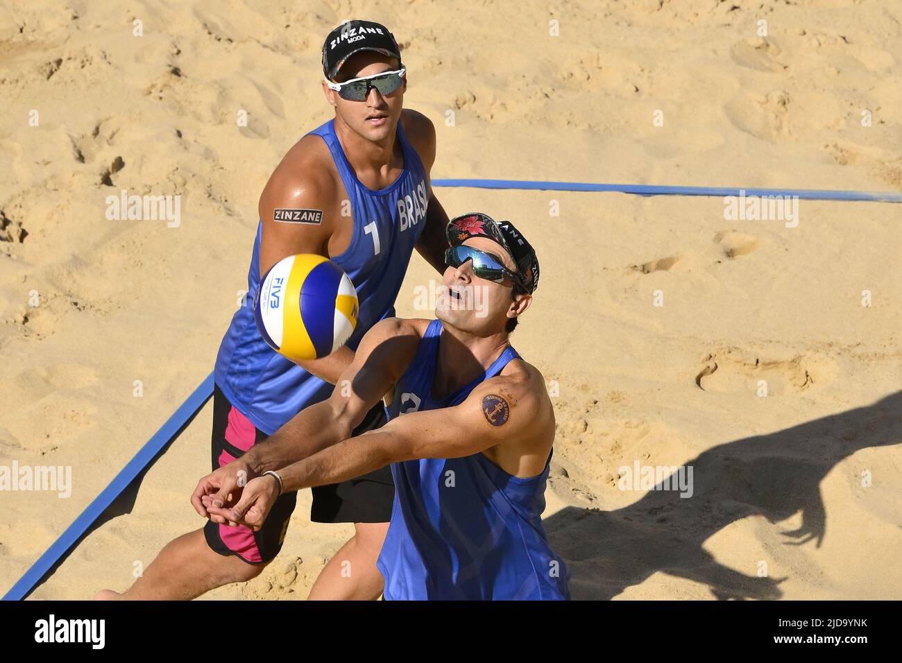 Rome Italy 19th June 2022 Andre George Bra Vs Schalk Brunner Usa During The Beach