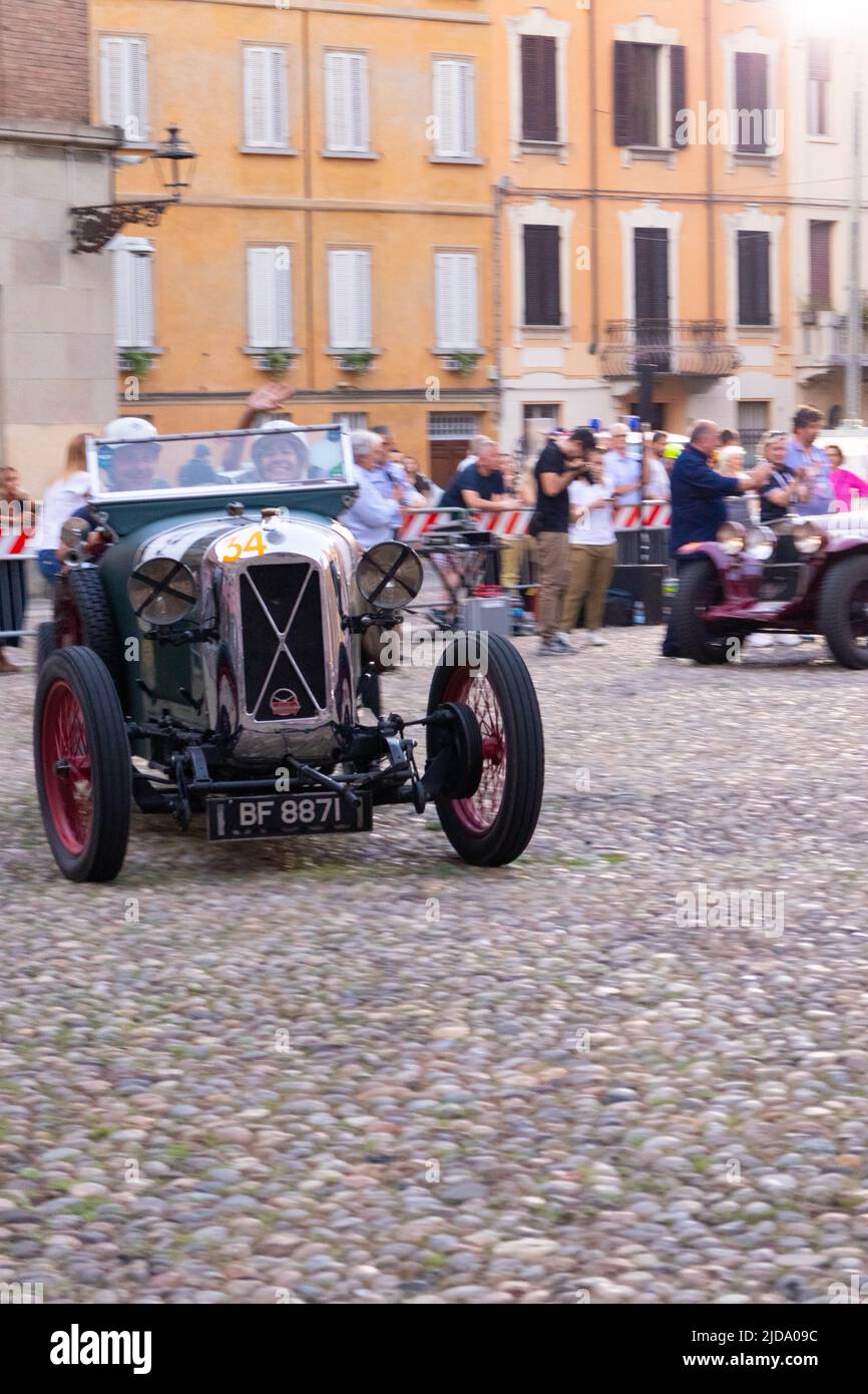 Parma, Italiy 06, 18, 2022 Classic car race Mille Miglie 2022