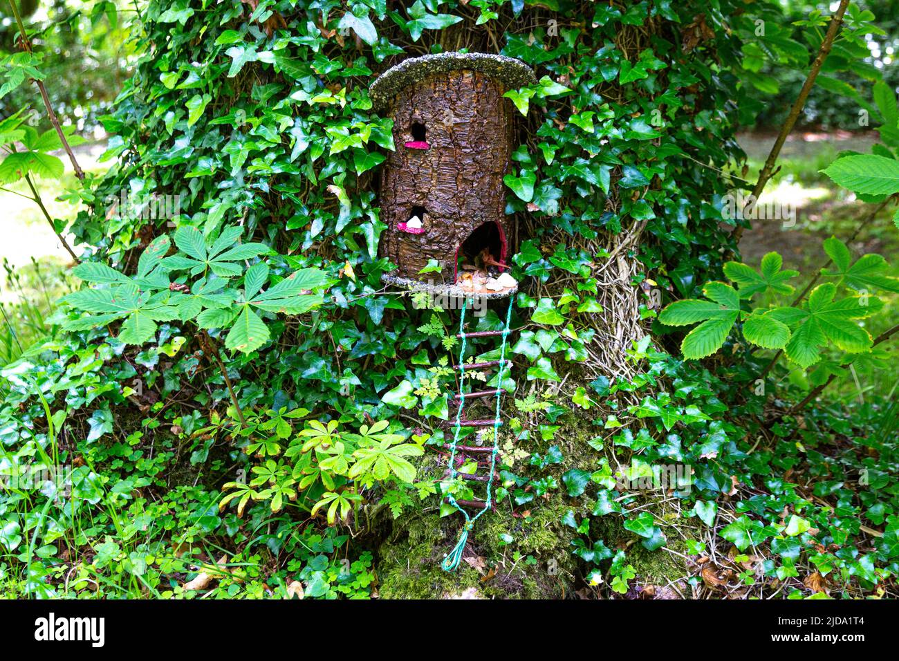 Small Model Fairy House at Derrynane House, County Kerry, Ireland Stock Photo