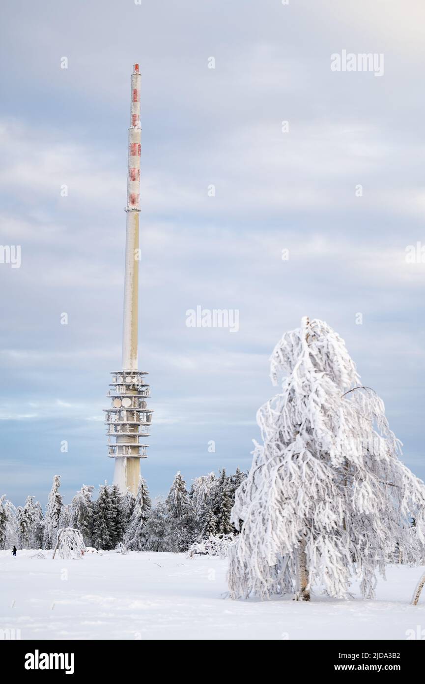 Schwarzwald Hornisgrinde Funkturm vom SWR Stock Photo