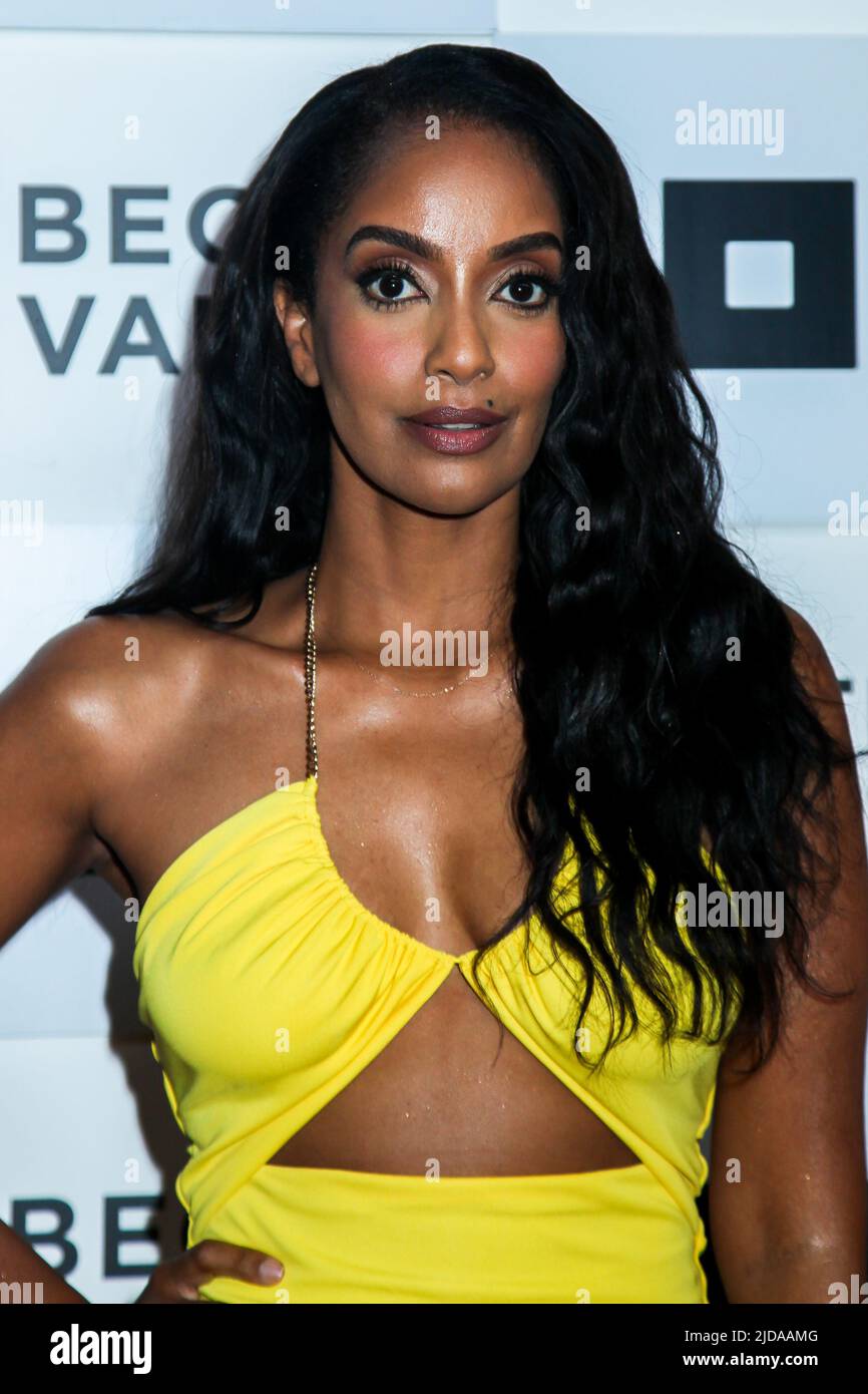 NEW YORK, NY, USA - JUNE 18, 2022: Azie Tesfai attendss at World Premiere 'Loudmouth'  2022 Tribeca Film Festival at BMCC Tribeca Performing Arts Center (Photo by Miro Vrlik/Pacific Press) Stock Photo