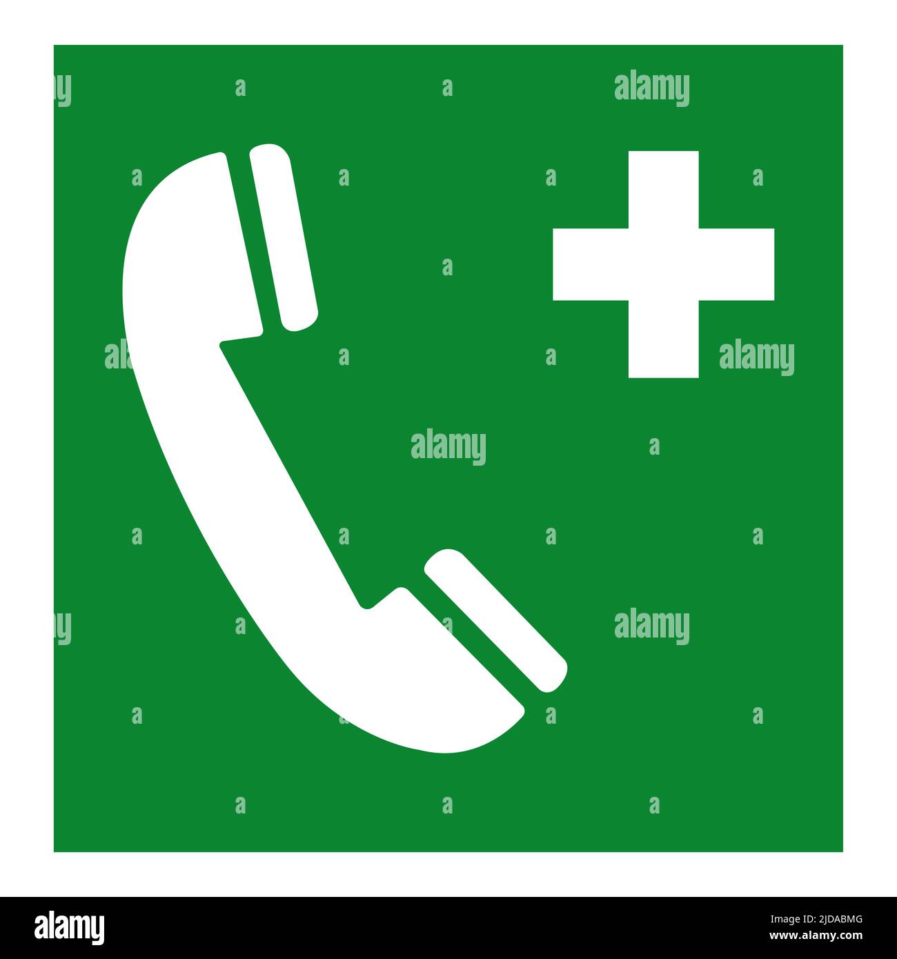 Emergency Telephone Symbol Isolate On White Background,Vector Illustration EPS.10 Stock Vector