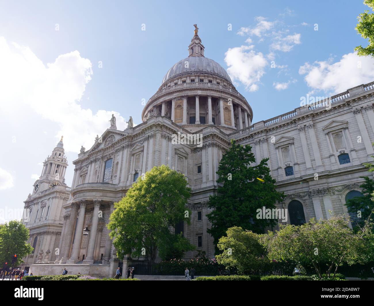 London, Greater London, England, June 08 2022: St Pauls Cathedral as seen from Festival Gardens. Stock Photo