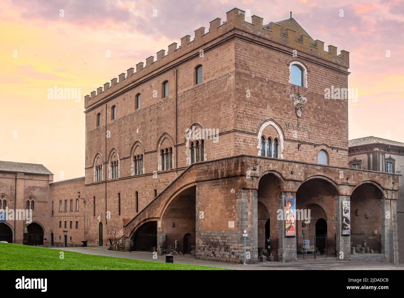 Museo Emilio Greco at Piazza del Duomo, Orvieto, Umbria, Italy Stock Photo